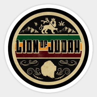 Lion of Judah Rastaman Sticker